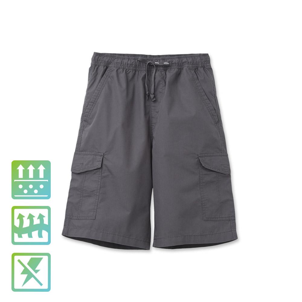 Hangten-Men's-Shorts-Grey-1012005104341-057