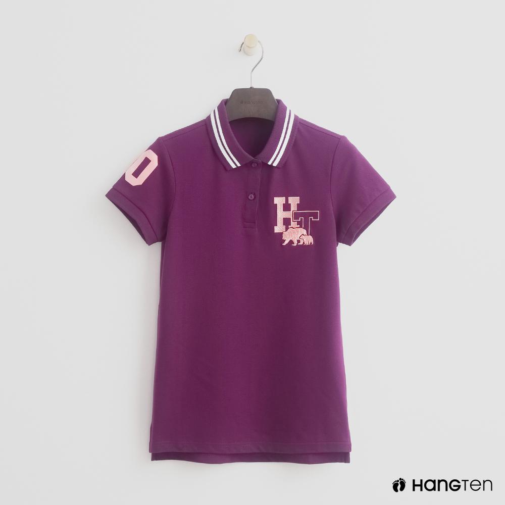 HANG TEN LADIES POLO MAGENTA PURPLE - 1022013007204 546