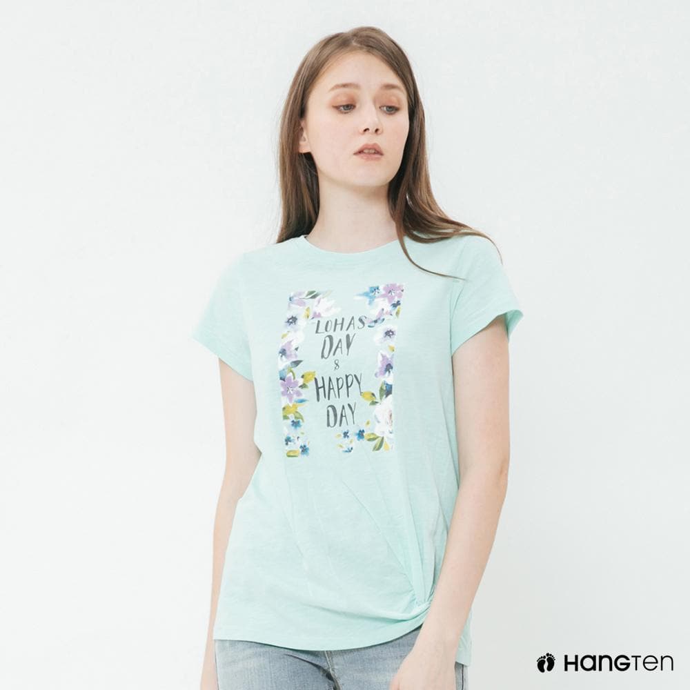 HANG TEN LADIES T-SHIRT BLUE TINT - 1022013200371 353