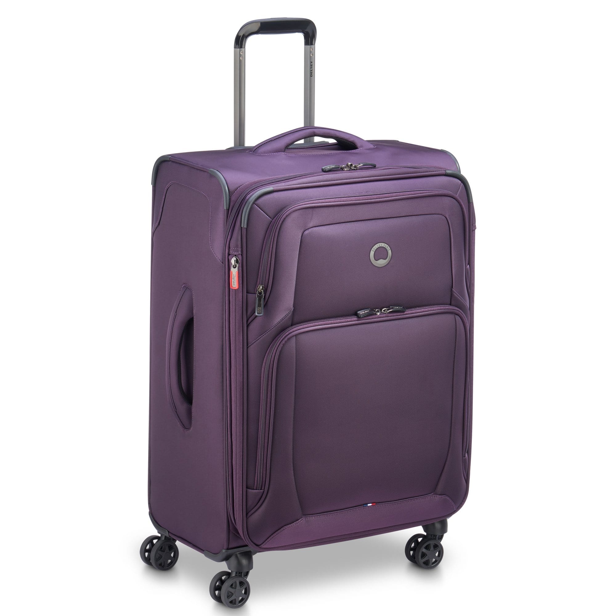 Delsey Optimax Lite 70cm Softcase 4 Double Wheel Expandable Check-In Luggage Trolley Purple - 00328582008T9