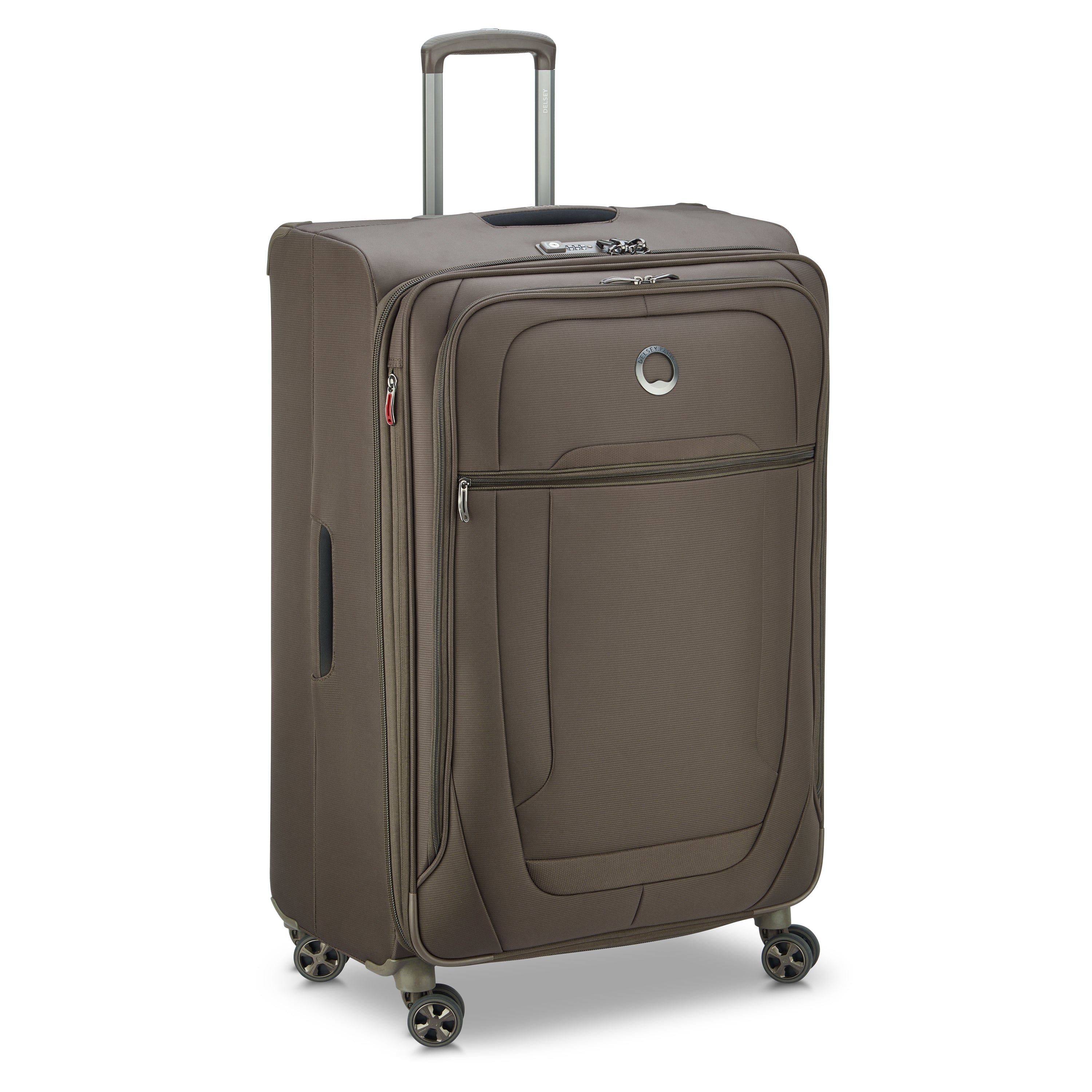 Delsey Helium Dlx 2.0 83cm Softcase 4 Double Wheel Expandable Check-In Luggage Trolley Mocha - 00239783006