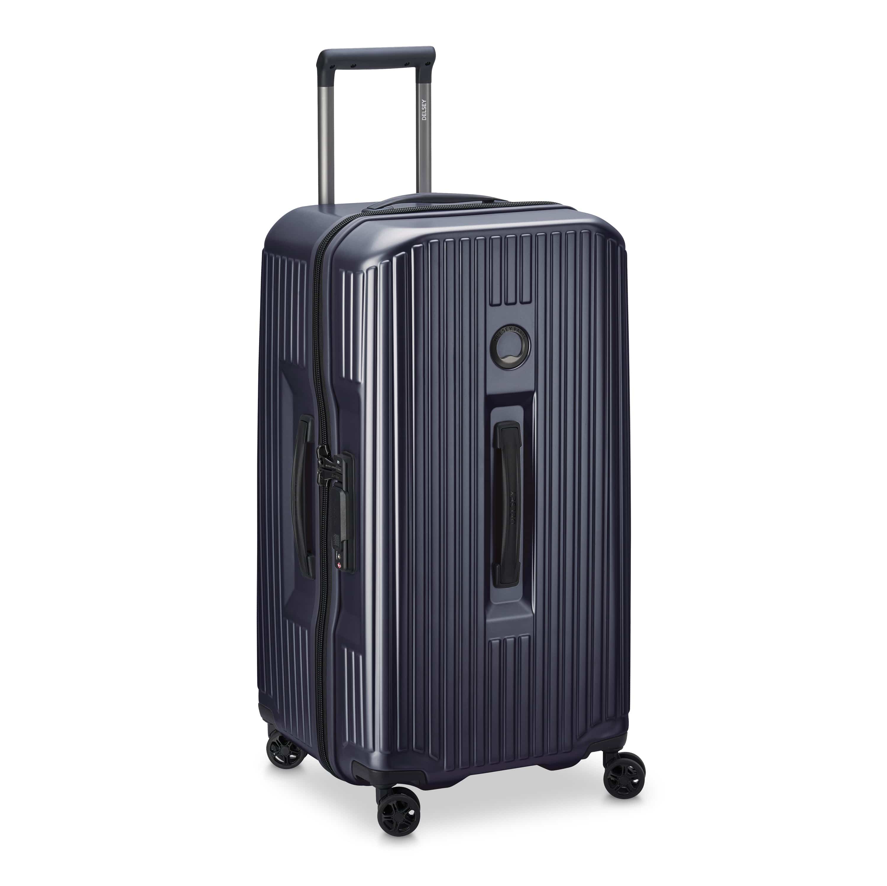 Delsey Securitime Trunk 73cm Hardcase 4 Double Wheel Check-In Luggage Trolley Anthracite - 00217381801