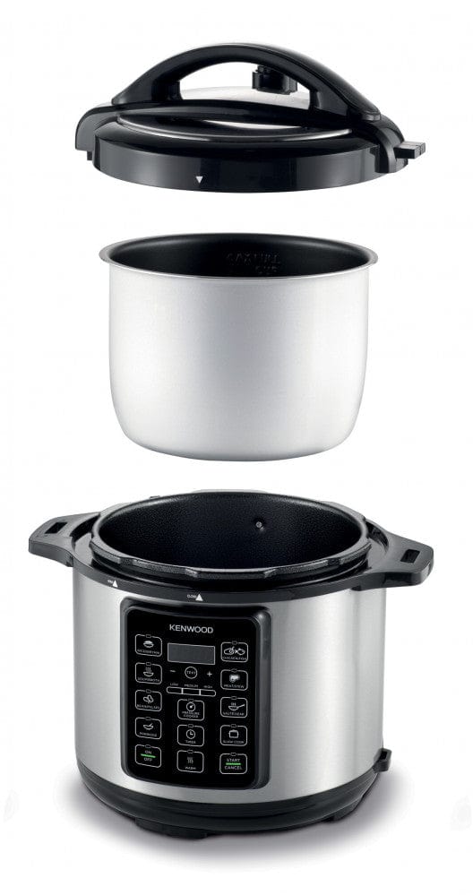 Kenwood 6L Electric Pressure Cooker Pcm60.000Ss Black/Silver