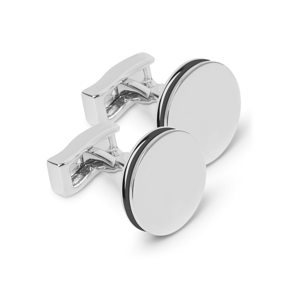 T.M.Lewin-Edged-Circle-Cufflink-Silver-and-Black-71913-009