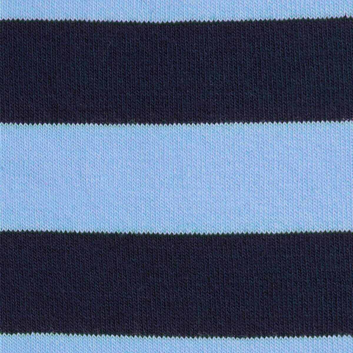 SOCKS BLOCK STRIPE NAVY BLUE