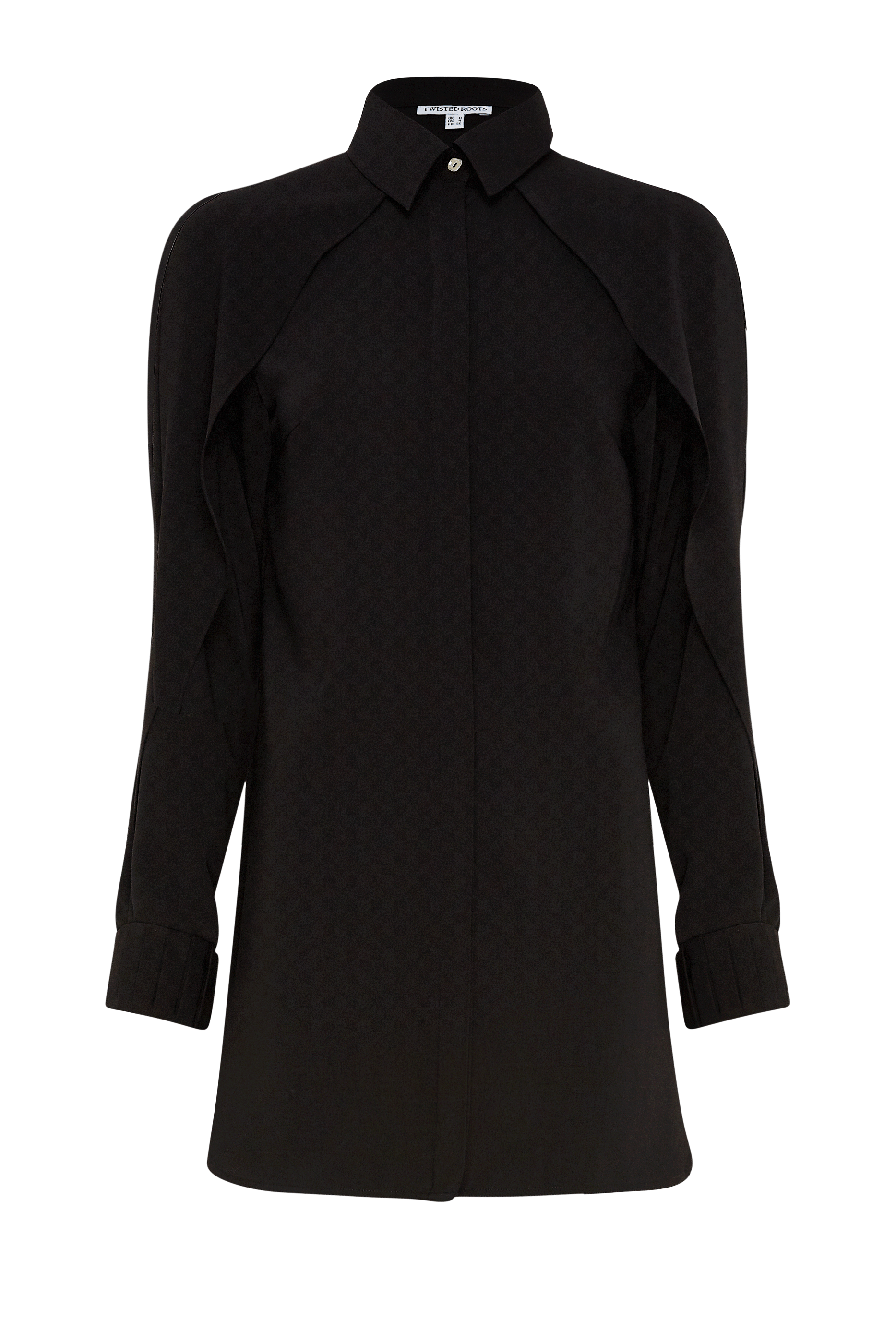 SHIRT WITH SHOULDER DRAPE