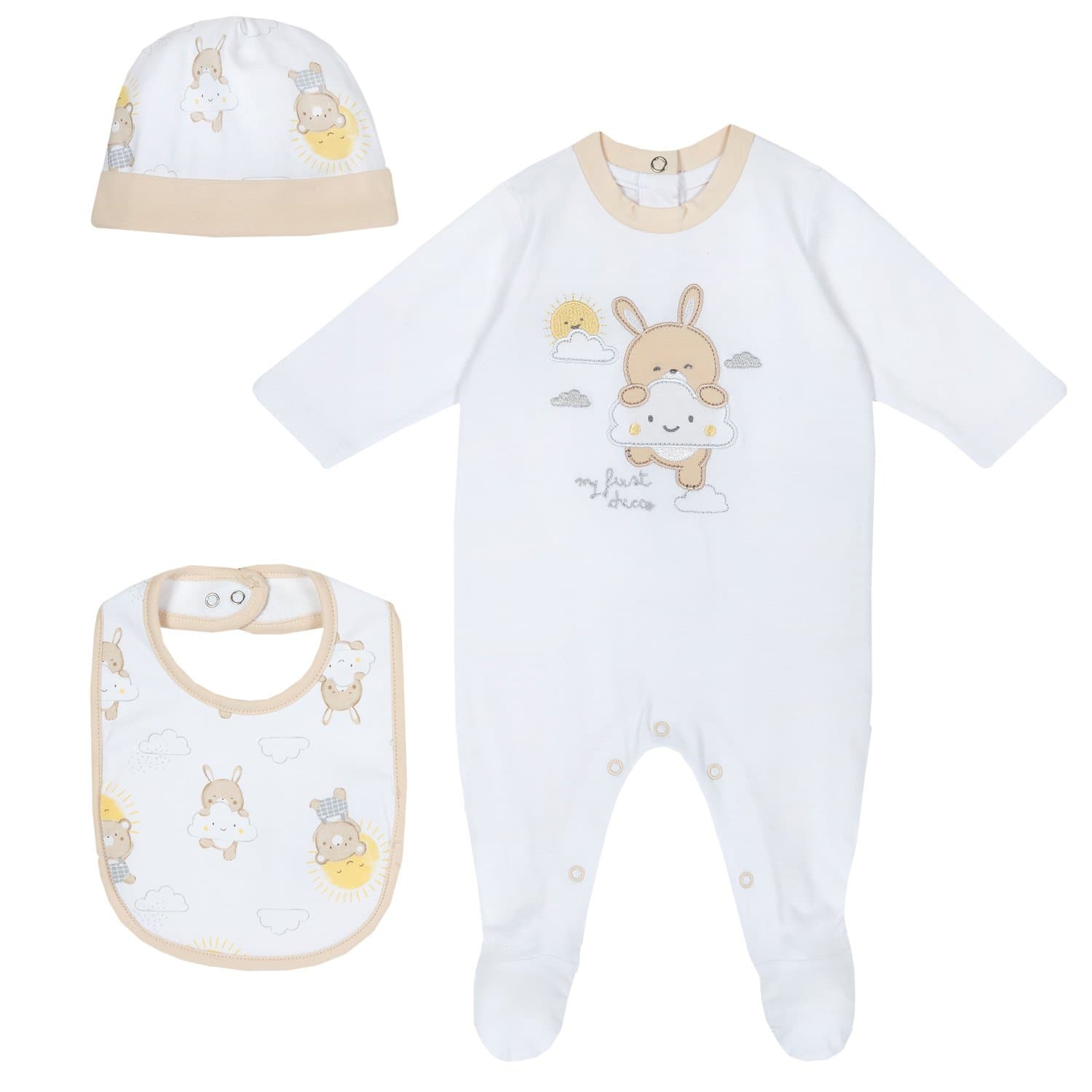 Chicco-Babysuit,-Bib-and-Hat-Giftbox-Set-White-09076495000000-033-050