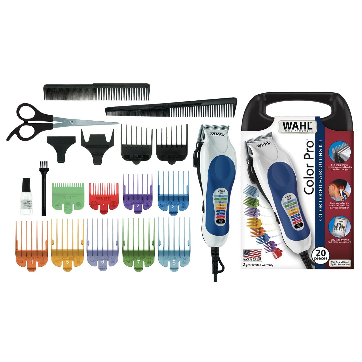 WAHL COLORPRO CLIPPER IN HANDLE CASE - 79300-1616