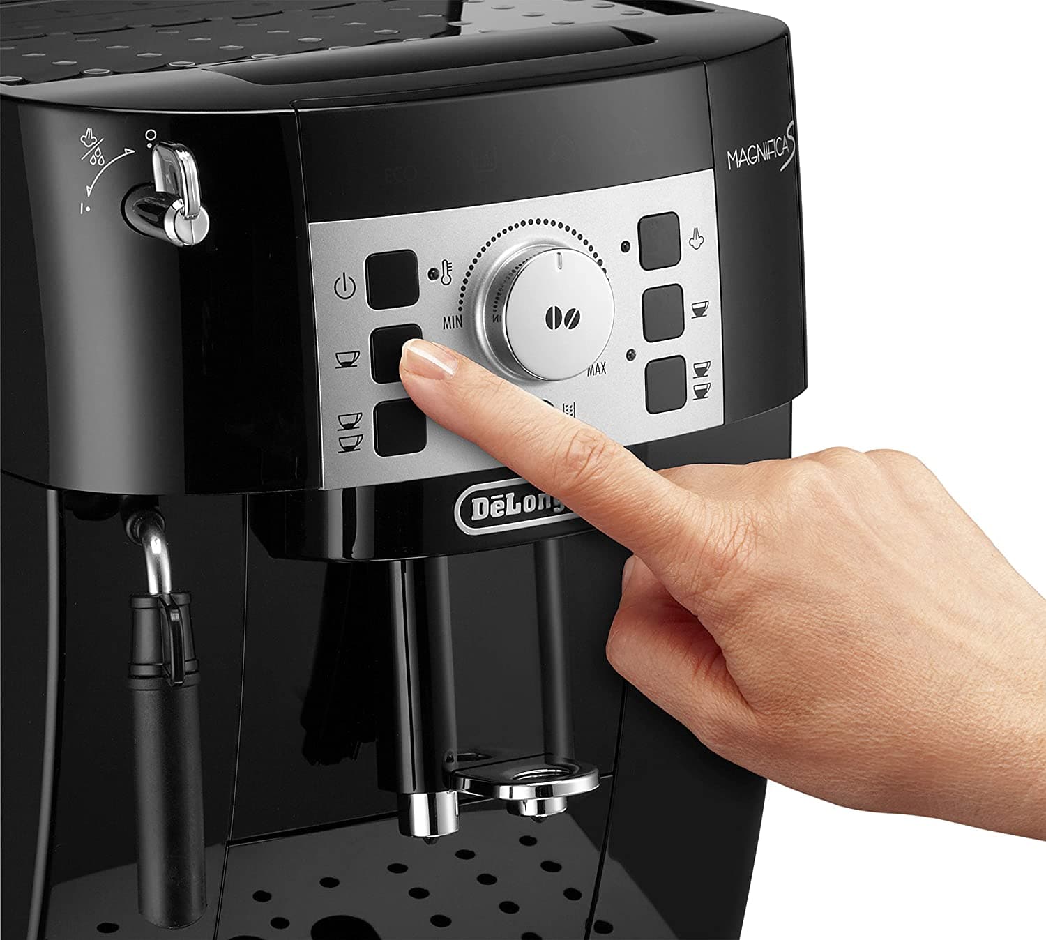 De'Longhi Magnifica S Fully Automatic Coffee Machine, Black - ECAM22.110.B (Made In ROMANIA)