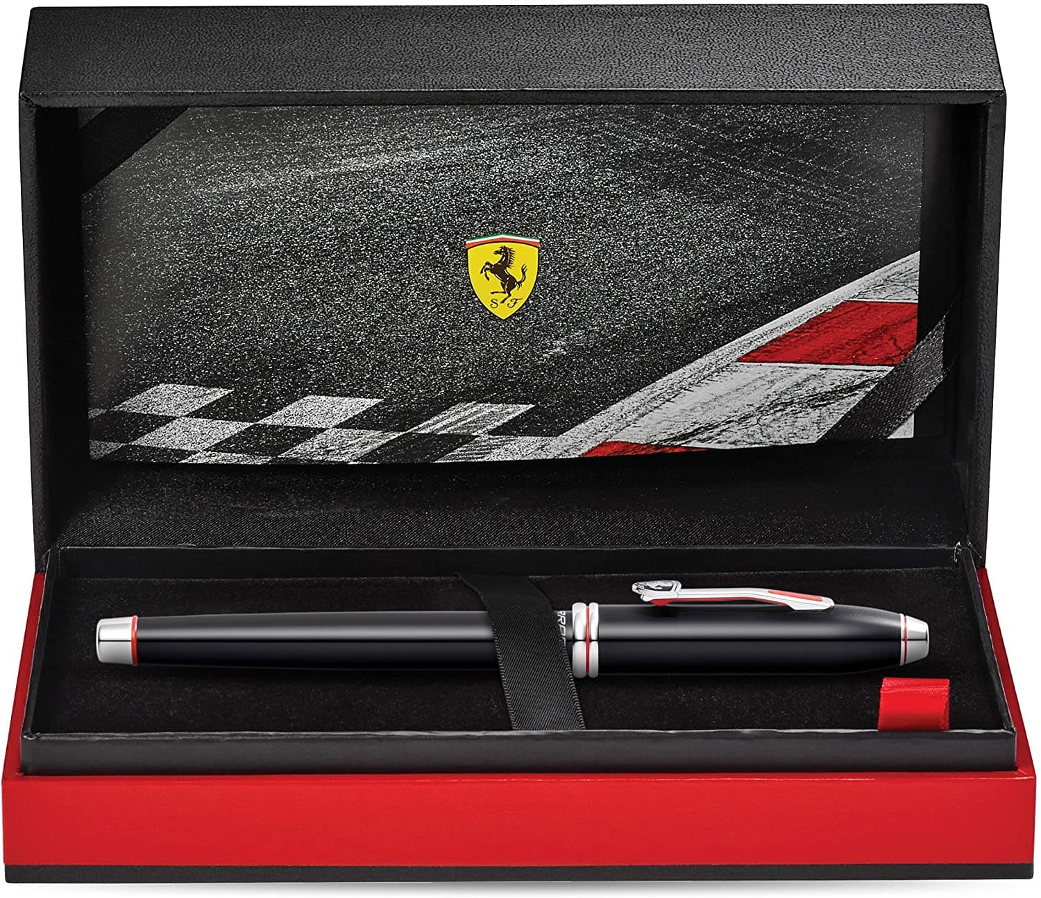 Cross Townsend Collection for Scuderia Ferrari Glossy Black Lacquer Fountain Pen - FR0046-56MD