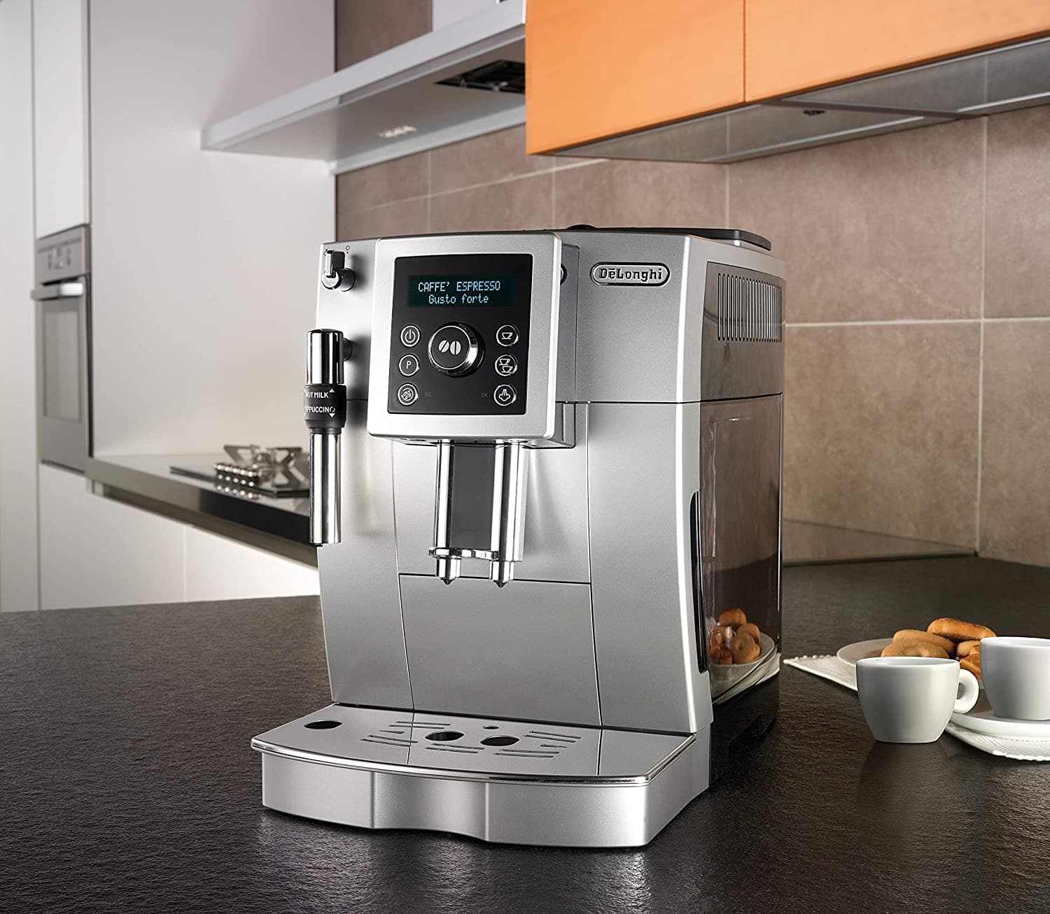 De'Longhi Fully Automatic Coffee Machine, Silver - ECAM23.420.SB (Made In ROMANIA)