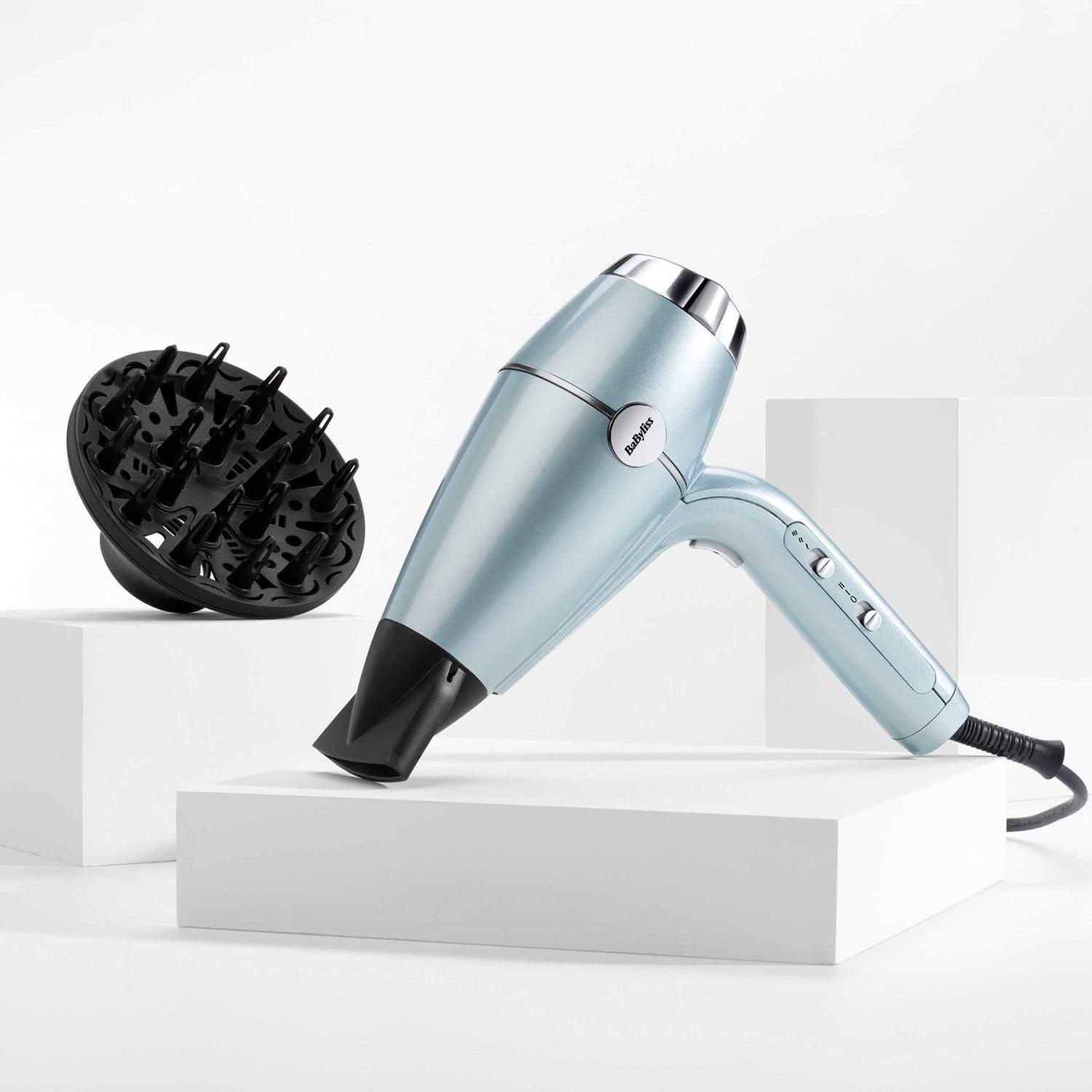 Babyliss Dc Hair Dryer 2100W Stylish Hydro Fusion Blue - D773Dsde