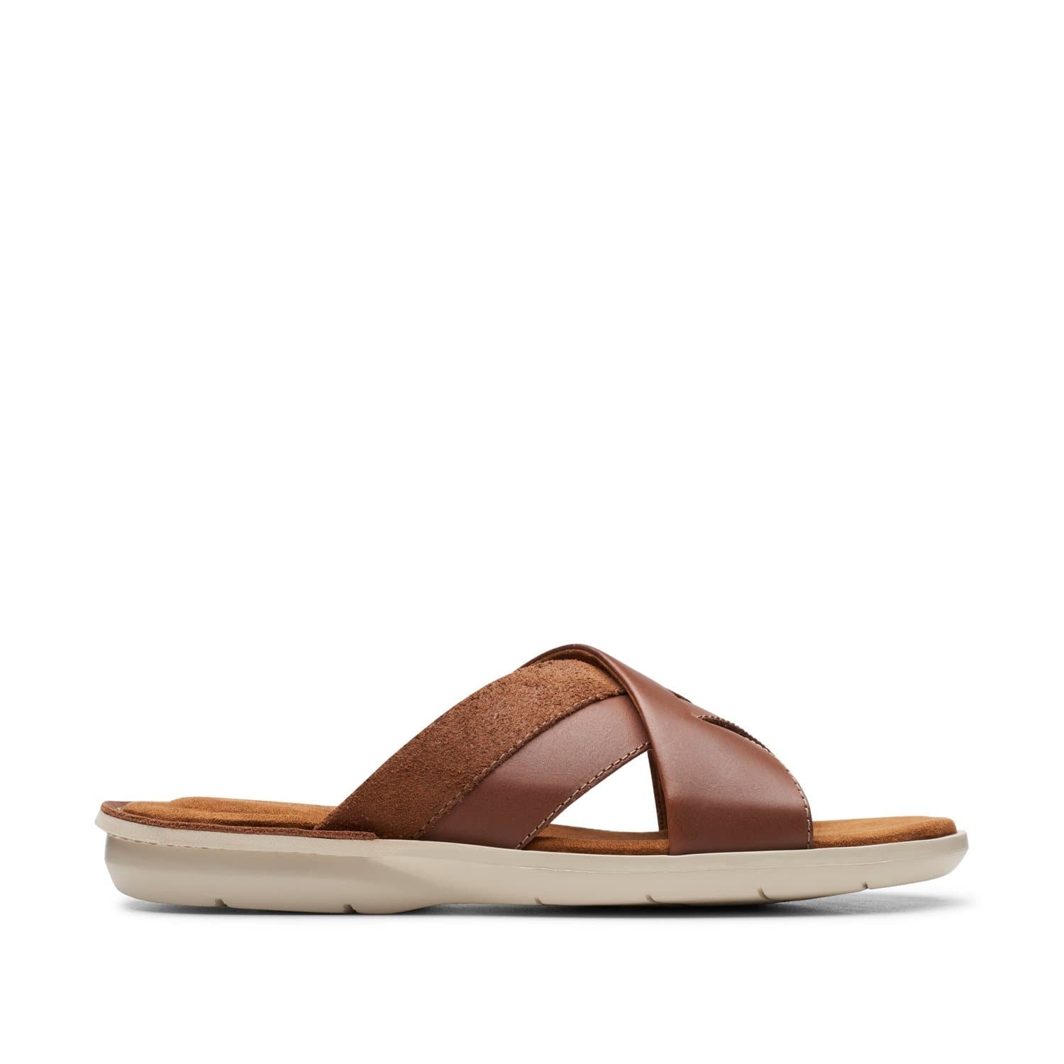 Clarks-Ellison-Free-Men's-Sandals-Tan-Leather-26149910