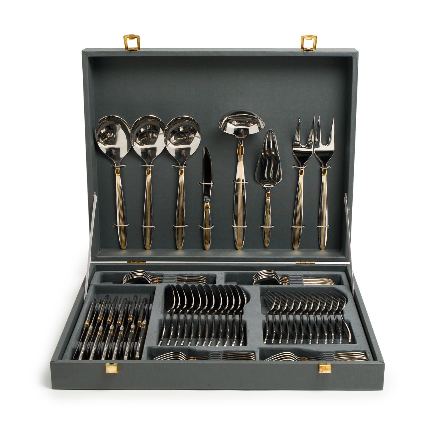 JIMMIE ONE SIDE GOLDPLATED 68PC CUTLERY SET