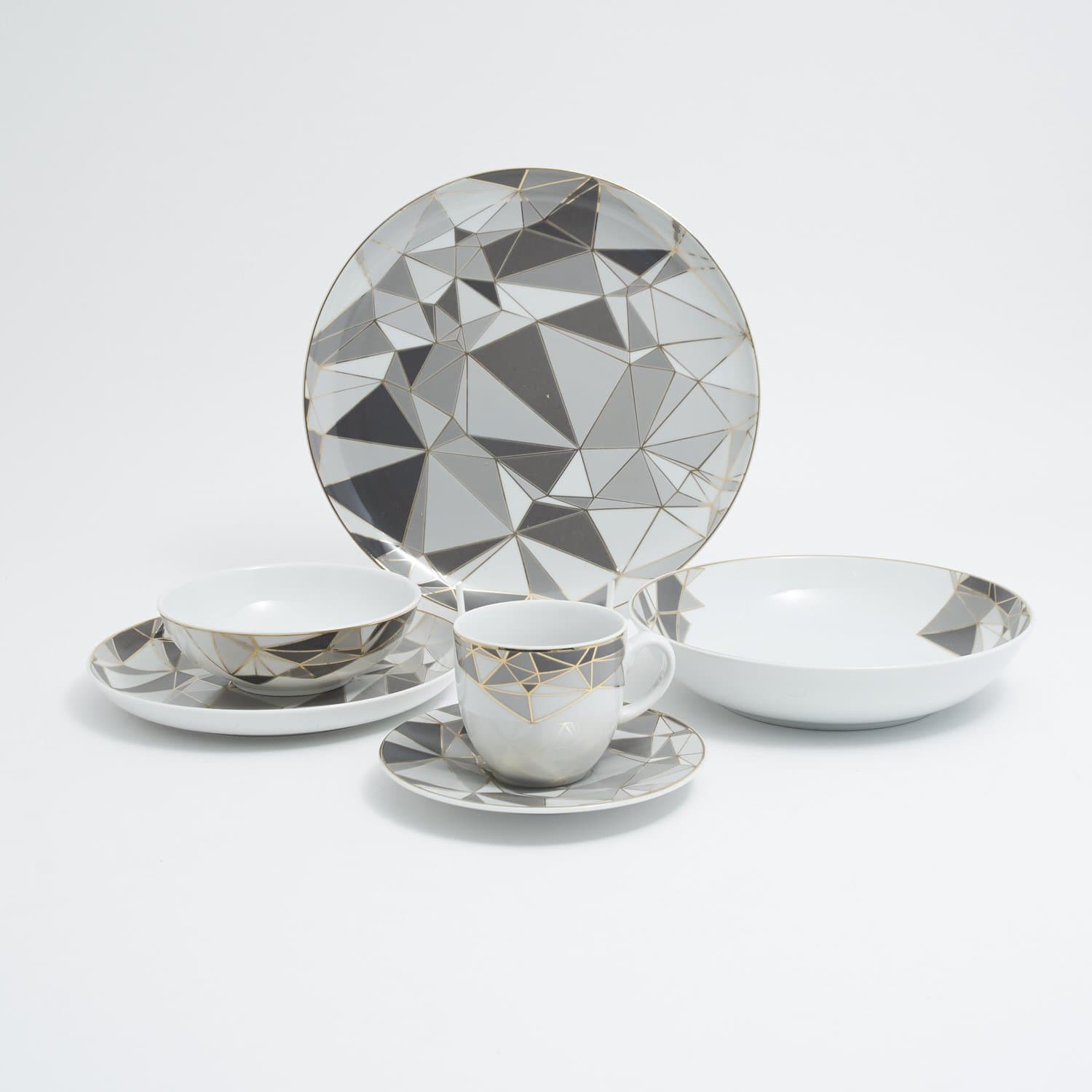 KAROLINA CONRAD GEO 59PC DINNER SET - CONGEO/59DS