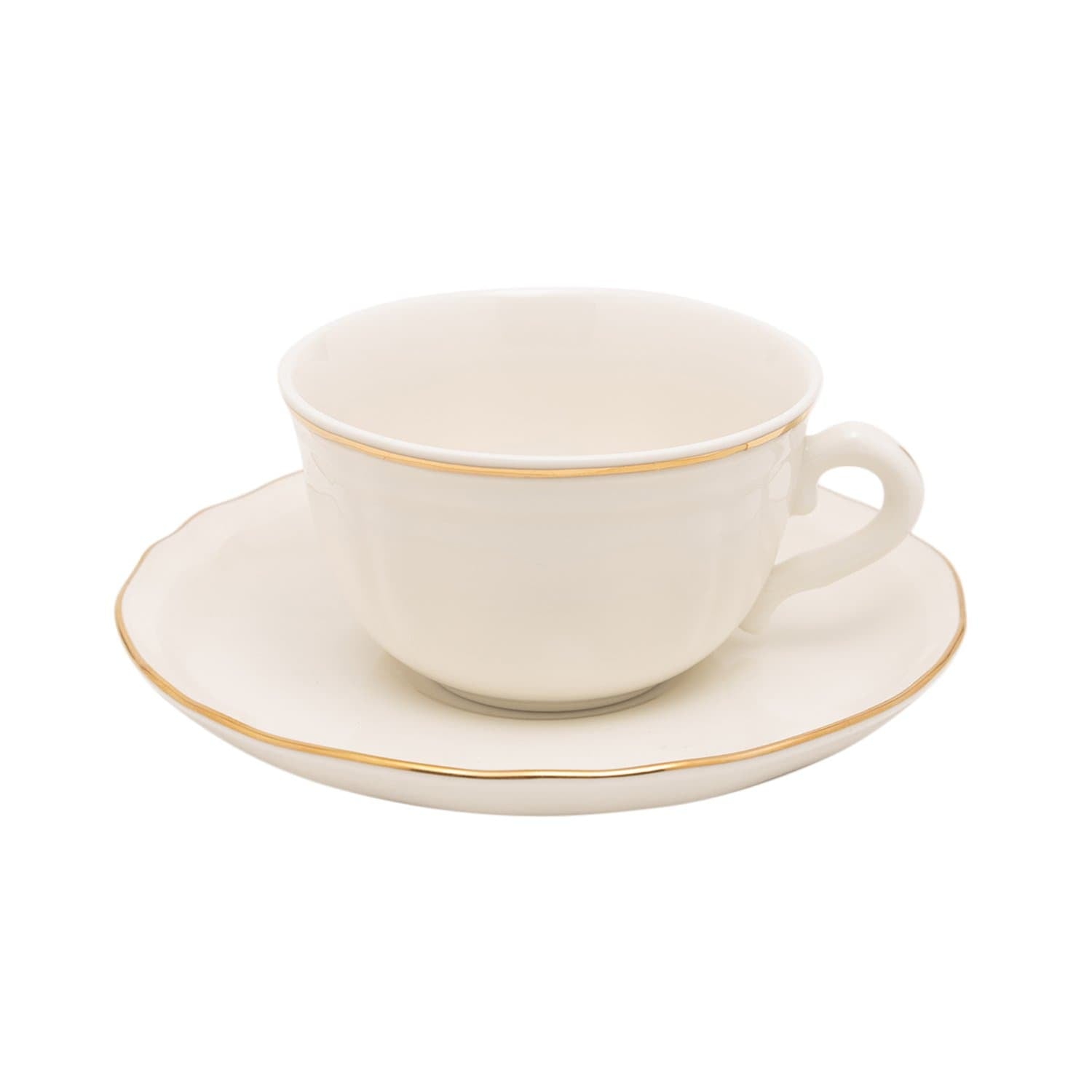 ALBA NEW BONE CHINA 1+1 TEA CUP & SAUCER 