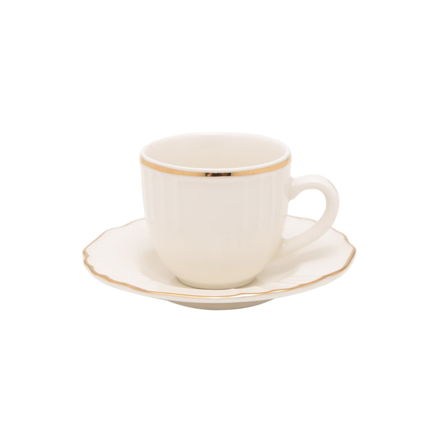 FLAVIO FINE BONE CHINA 1+1 ESPRESSO CUP & SAUCER