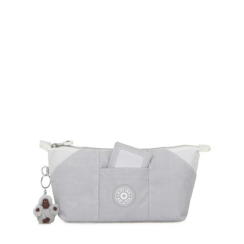Kipling Art Pouch Large Pouch with mirror compartment - Active Grey Block - I3238-21P