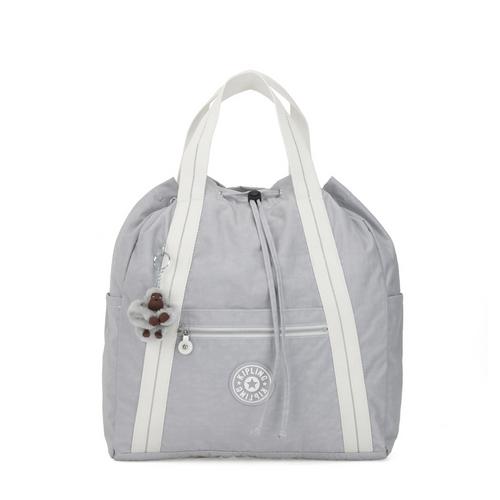 Kipling Art Backpack M Medium Drawstring Backpack - Active Grey Block - I3526-21P