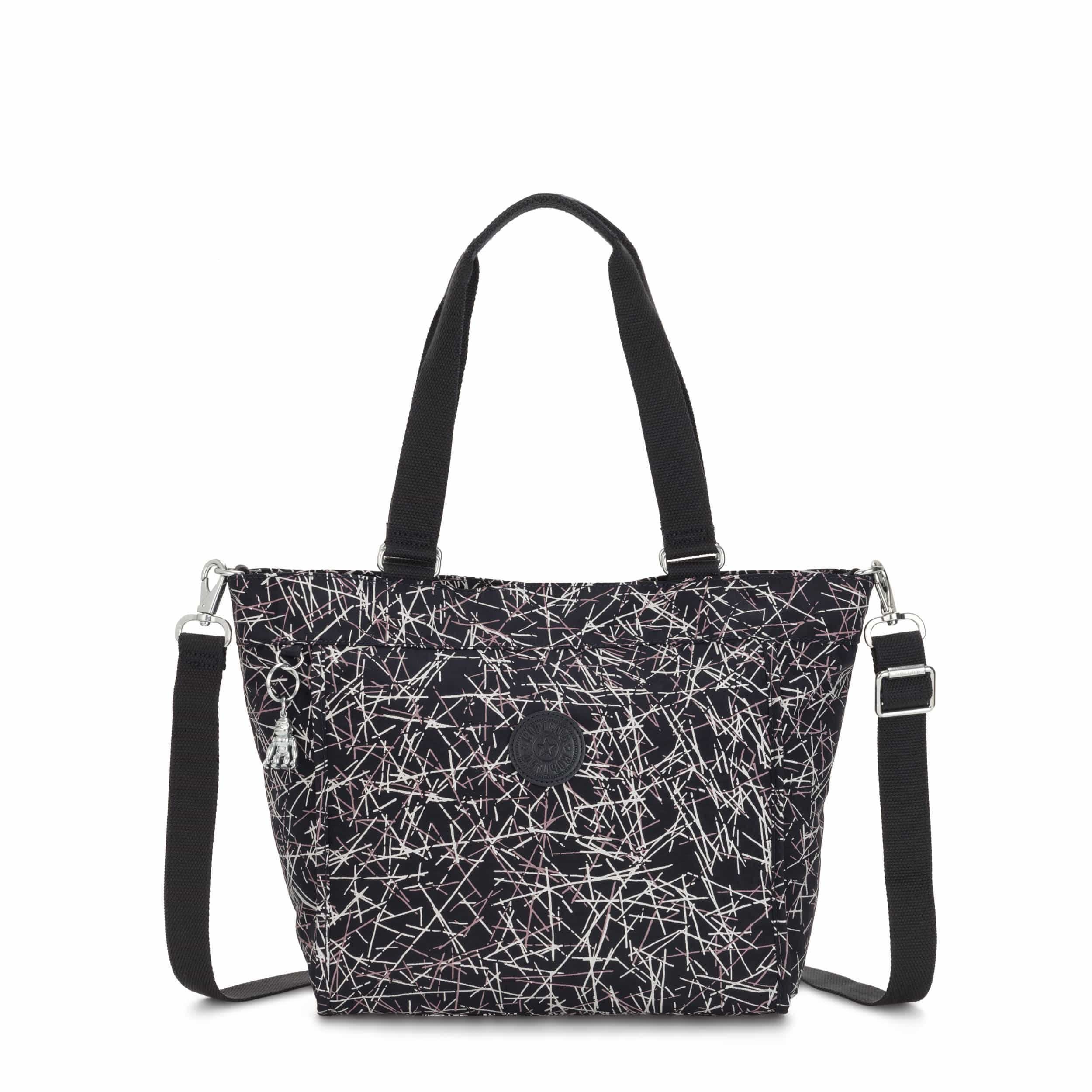 NEW SHOPPER S NAVY STICK PRINT - Kipling UAE