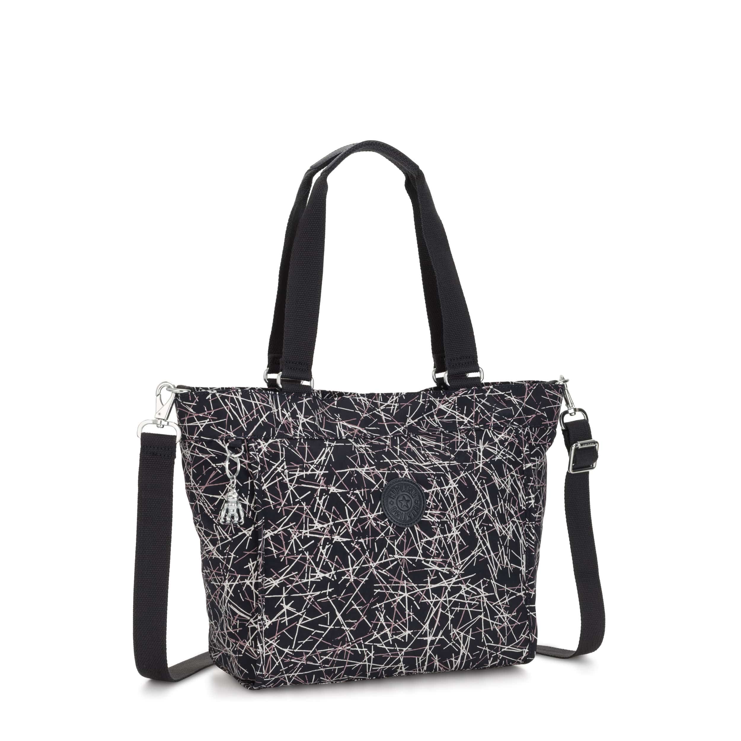 NEW SHOPPER S NAVY STICK PRINT - Kipling UAE