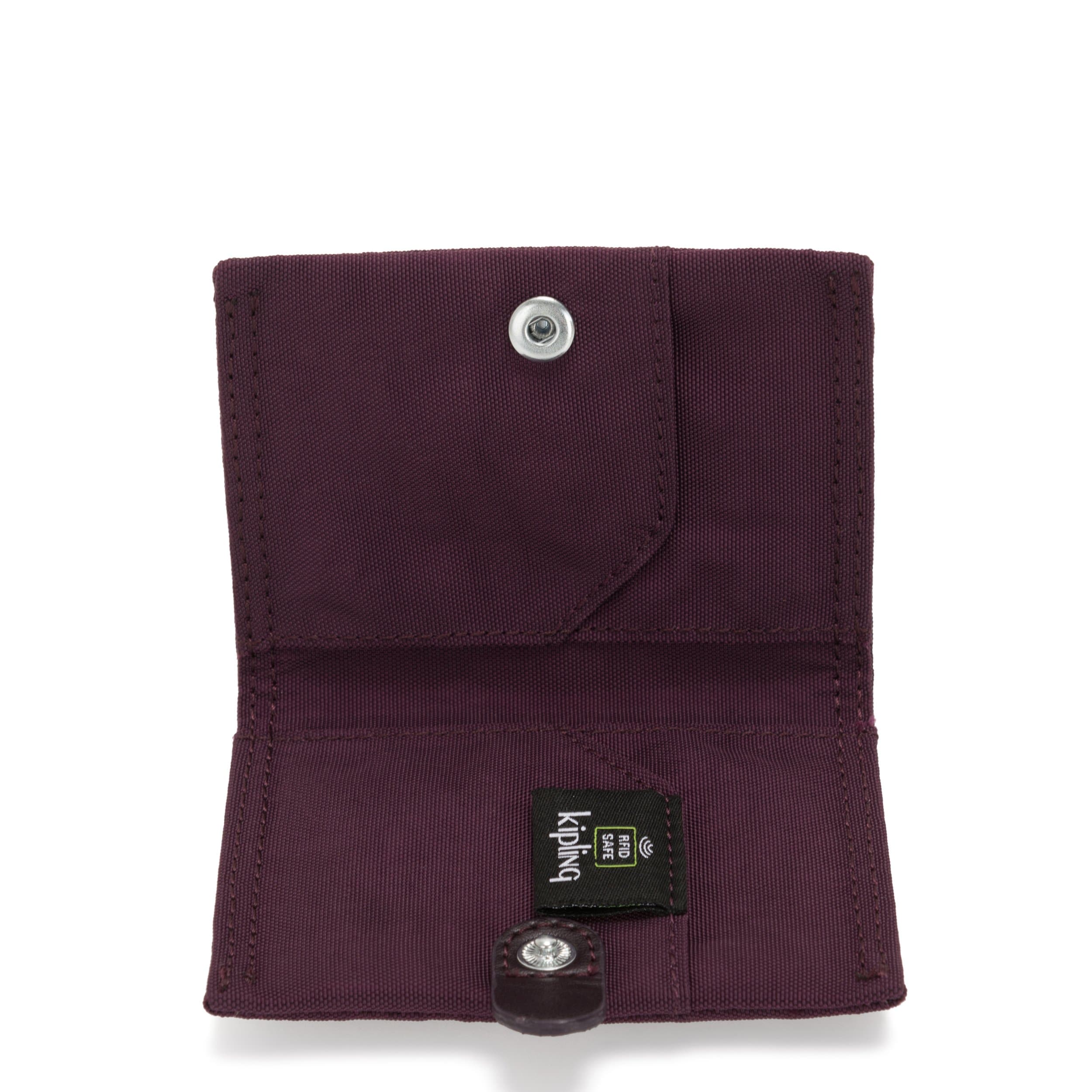 CARD KEEPER DARK PLUM - Kipling UAE