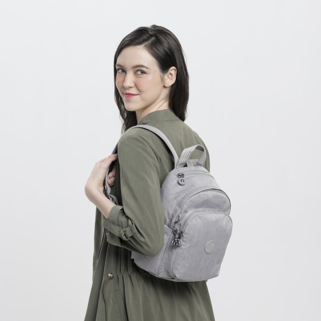 DELIA MINI GREY BEIGE PEP - Kipling UAE