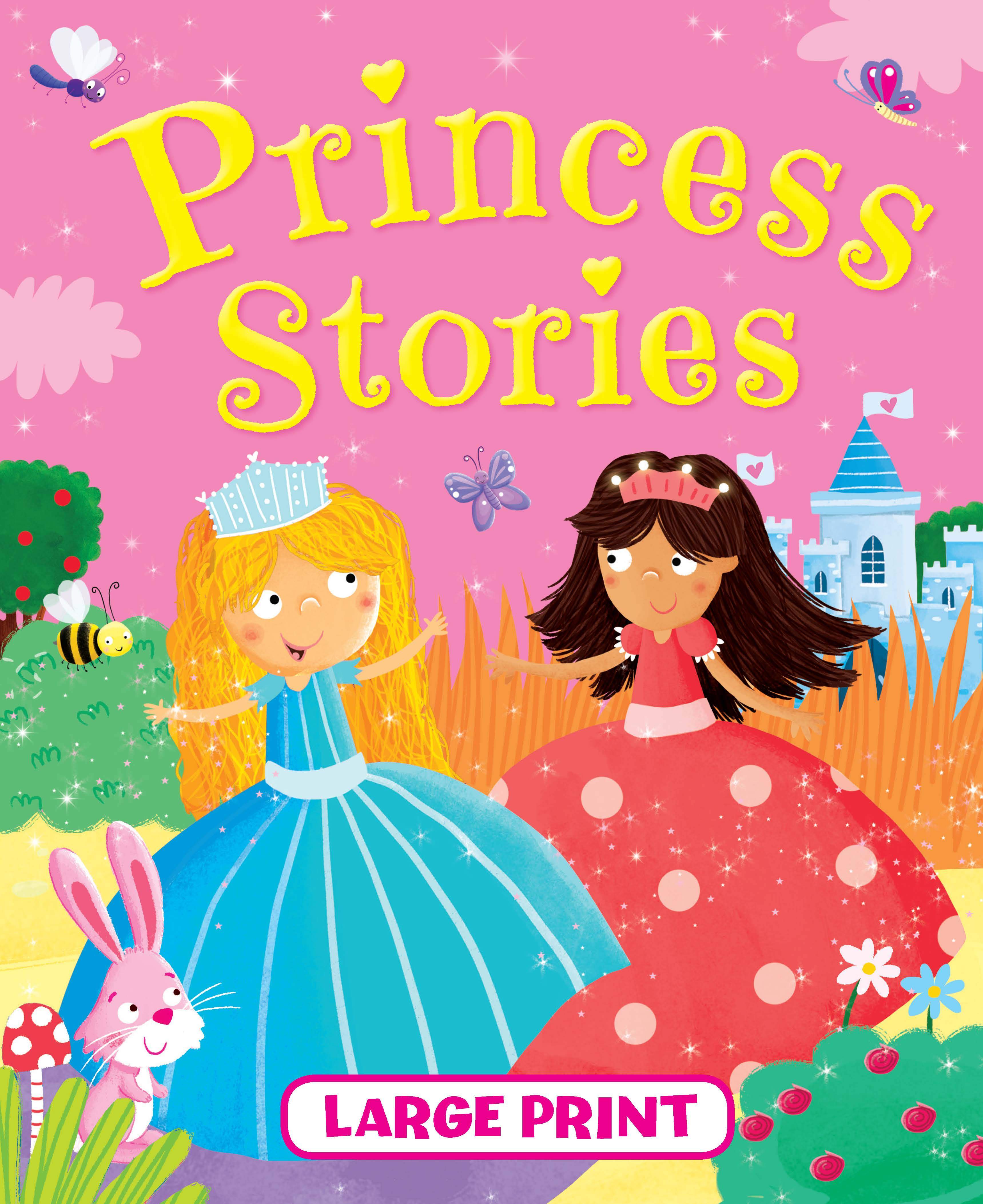 Books LARGE PRINT PRINCESS STORIES-BROWN AND WATSON