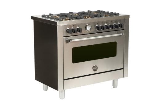 Bertazzoni MASTER SERIES 100x60 Full Gas Cooker, Steel - MAS1006GGVLXE (Made In ITALY)