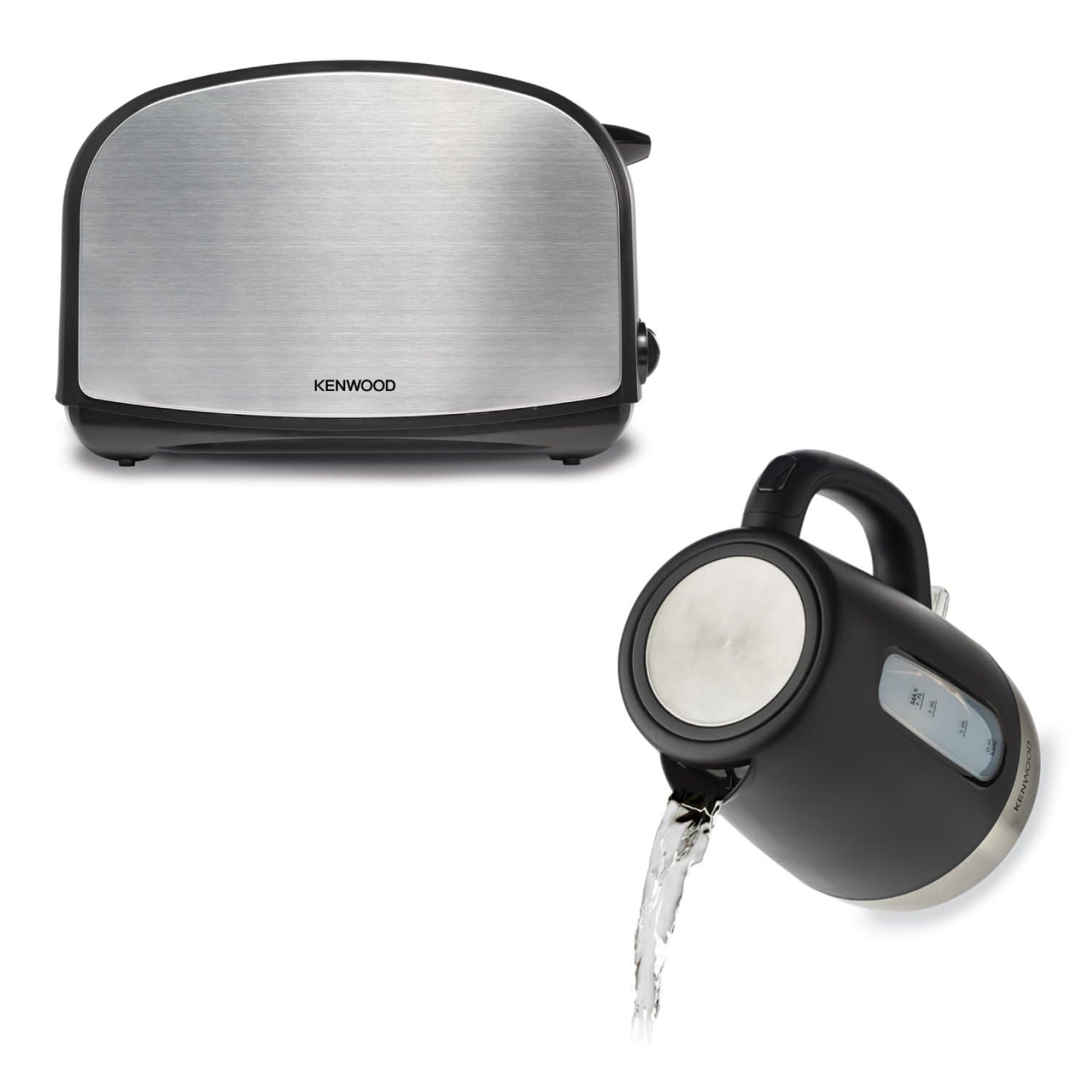 KENWOOD BUNDLE KETTLE TOASTER  ZJP01.A0BK + TCM01.A0BK - MPM01.000BK