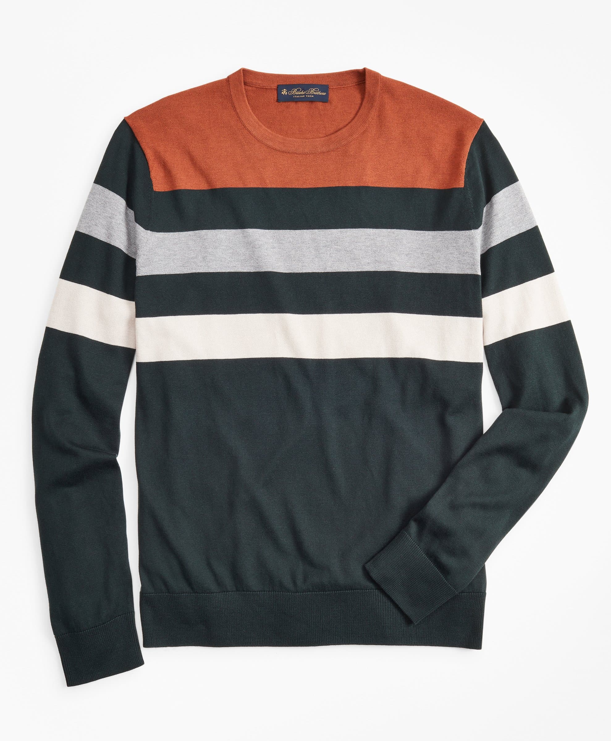 Brooks-Brothers-Silk-and-Cotton-Stripe-Crewneck-Sweater-Open-Green-000100151161-035
