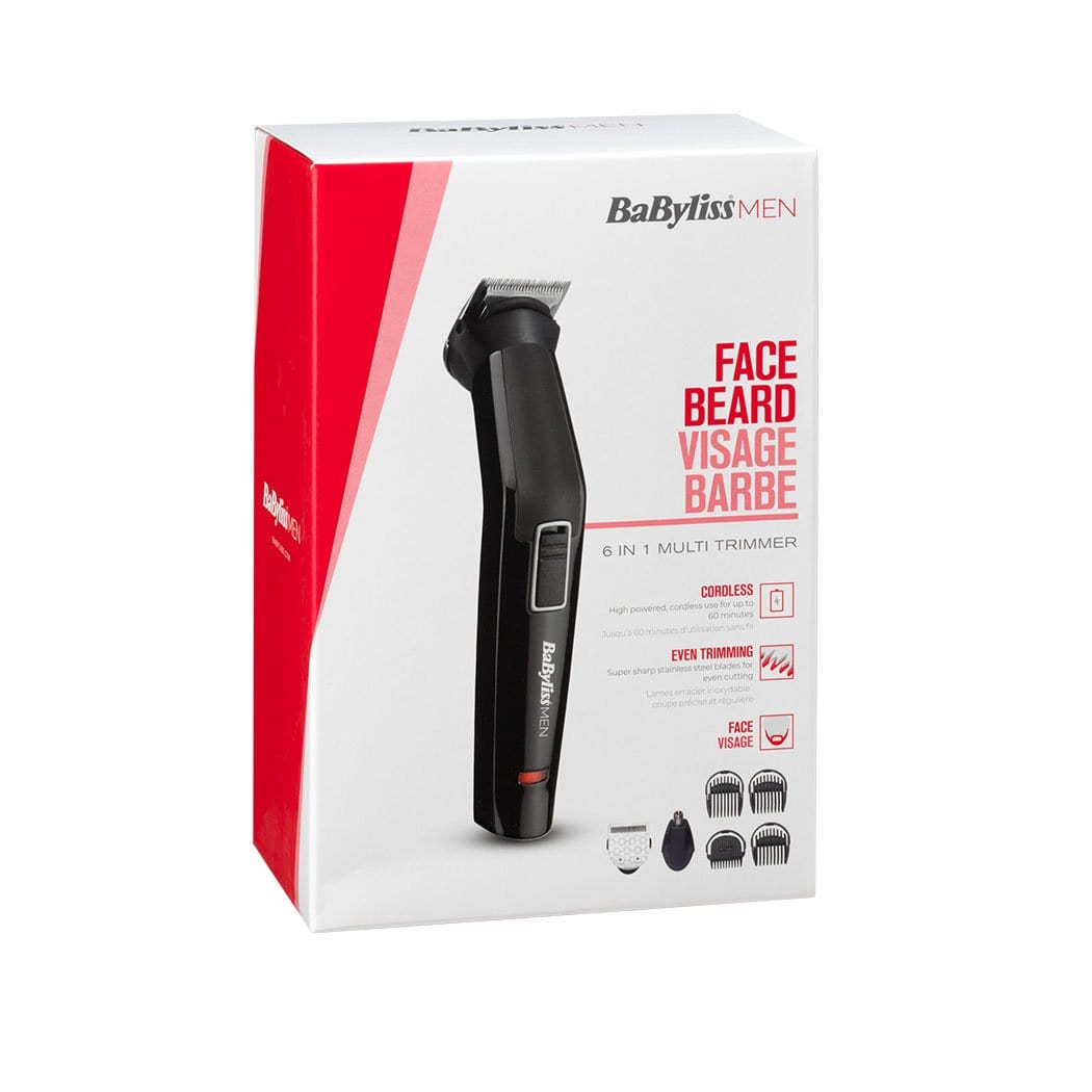 Babyliss Face And Beard Cordless 6 In 1 Multi Trimmer - Mt725Sde