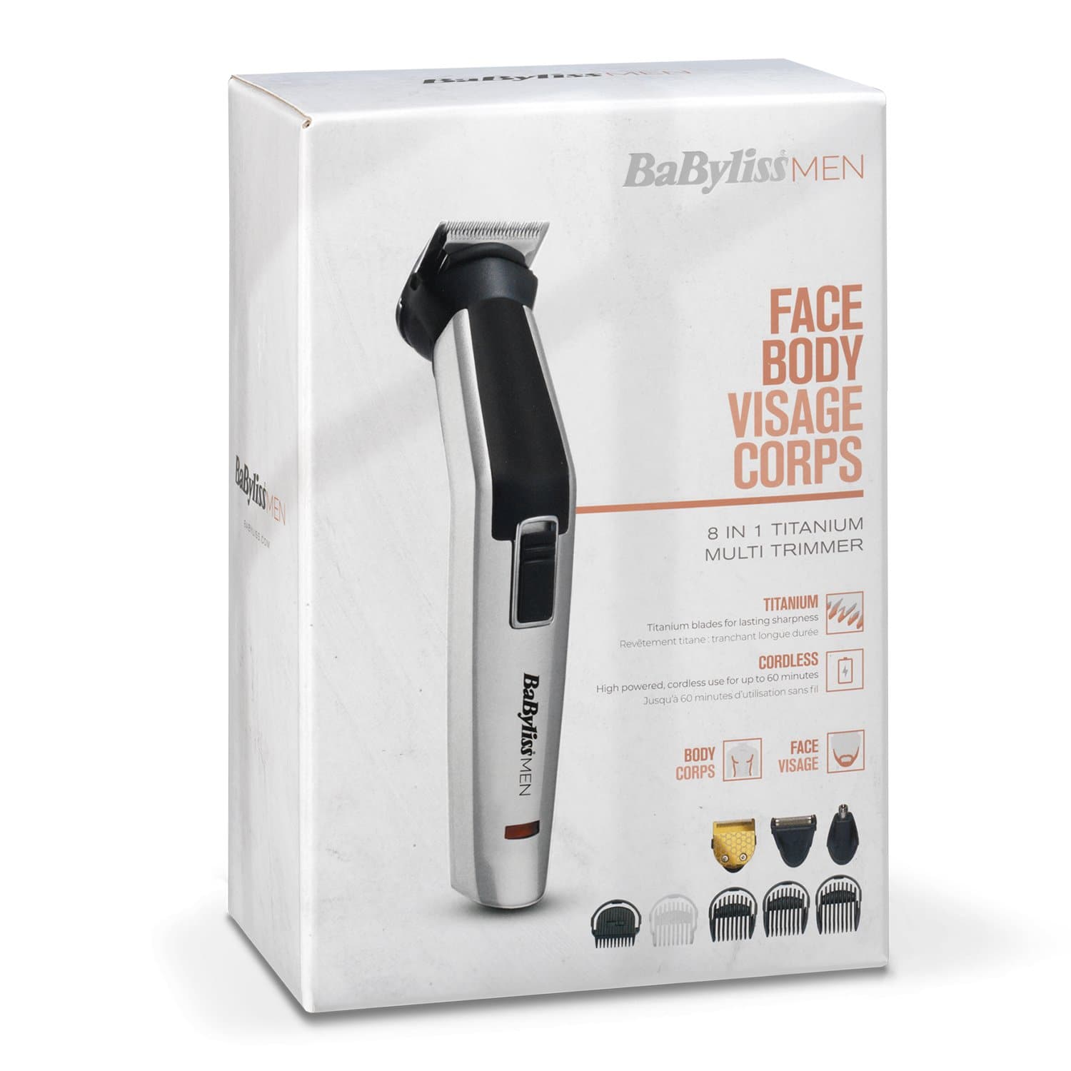 BABYLISS 8 IN 1 TITANIUM MULTI TRIMMER - MT726SDE