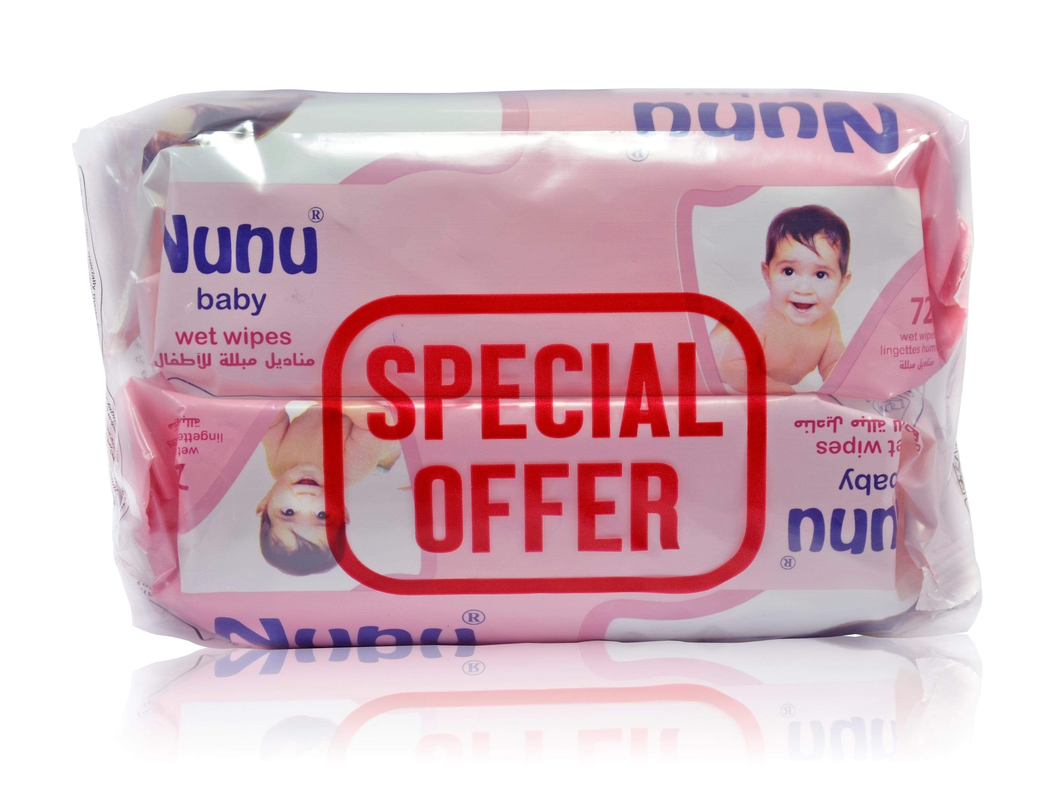 NUNU BABY WIPES 72X2 - NUNU-7001