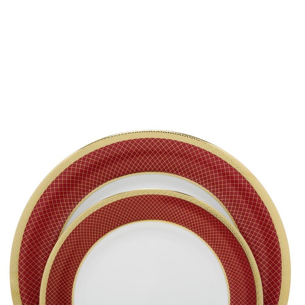 CHERIE RED 59PC DINNER SET