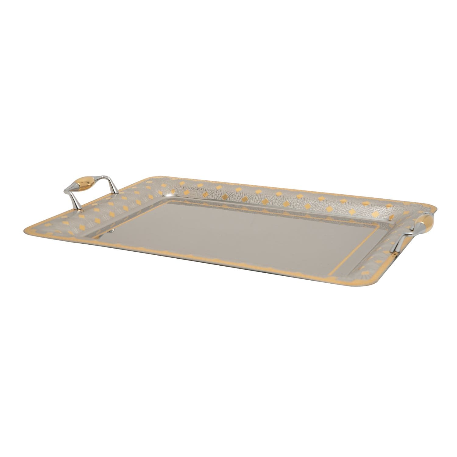 TRESORS FABIOLA GOLD RECT TRAY CM 50X35-RO-1400/4/FAB-G