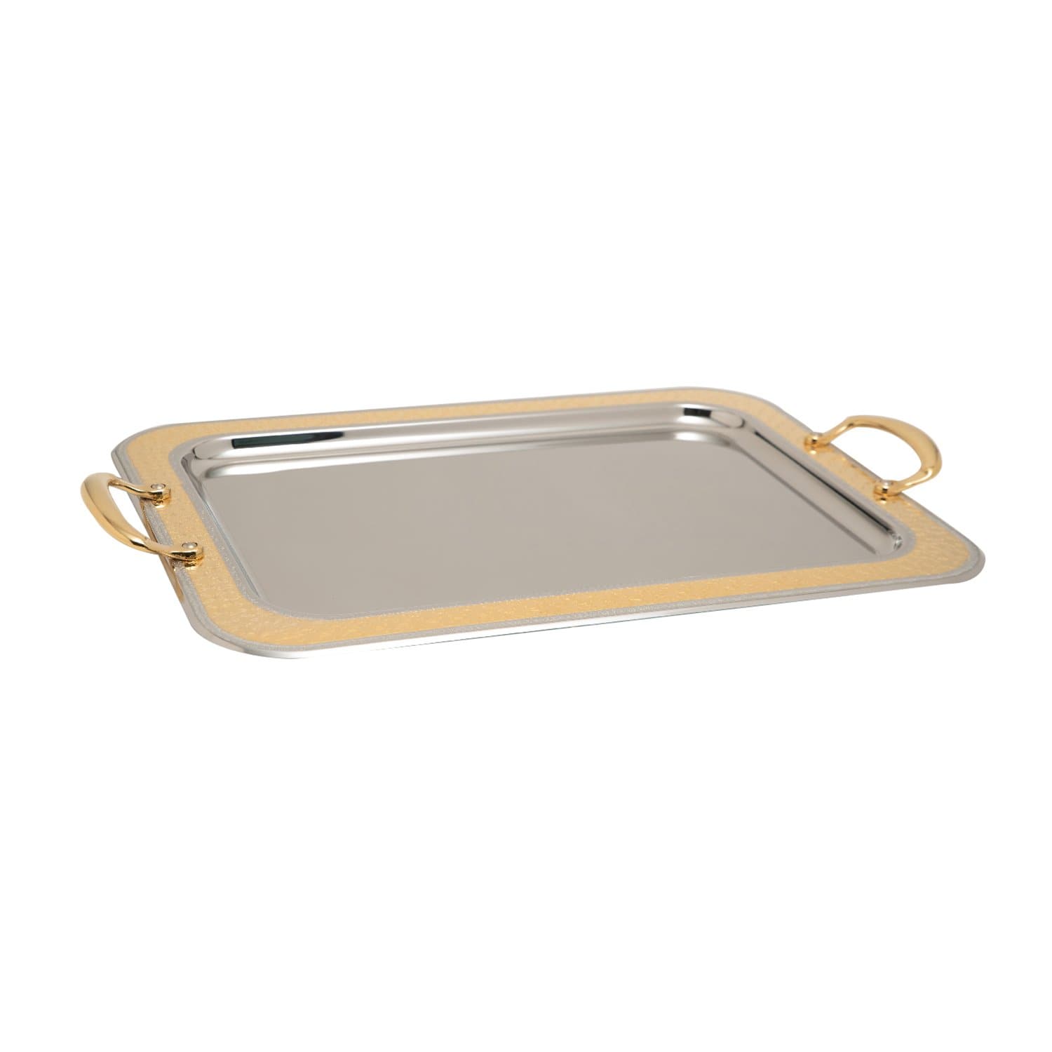 TRESORS FANDY GOLD RECT TRAY CM 57X42.5-RO-2500/5FAN-G