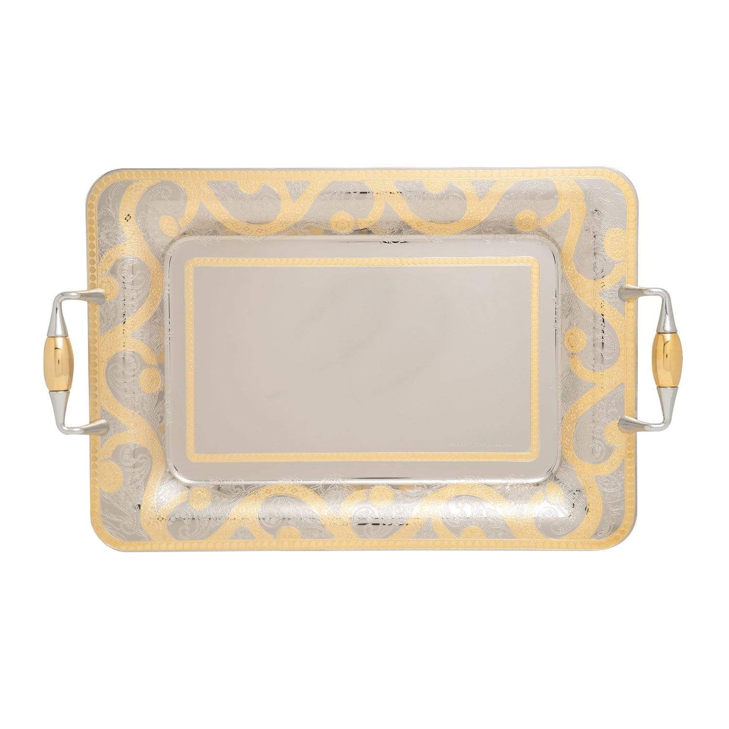 TRESORS PENELOPE GOLD RECT TRAY CM 45X31.5-RO-1400/3/PEN-G