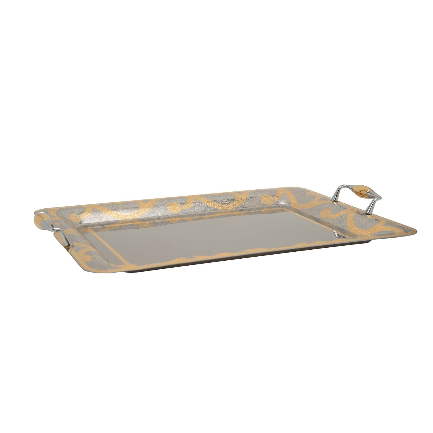 TRESORS PENELOPE GOLD RECT TRAY CM 50X35-RO-1400/4/PEN-G