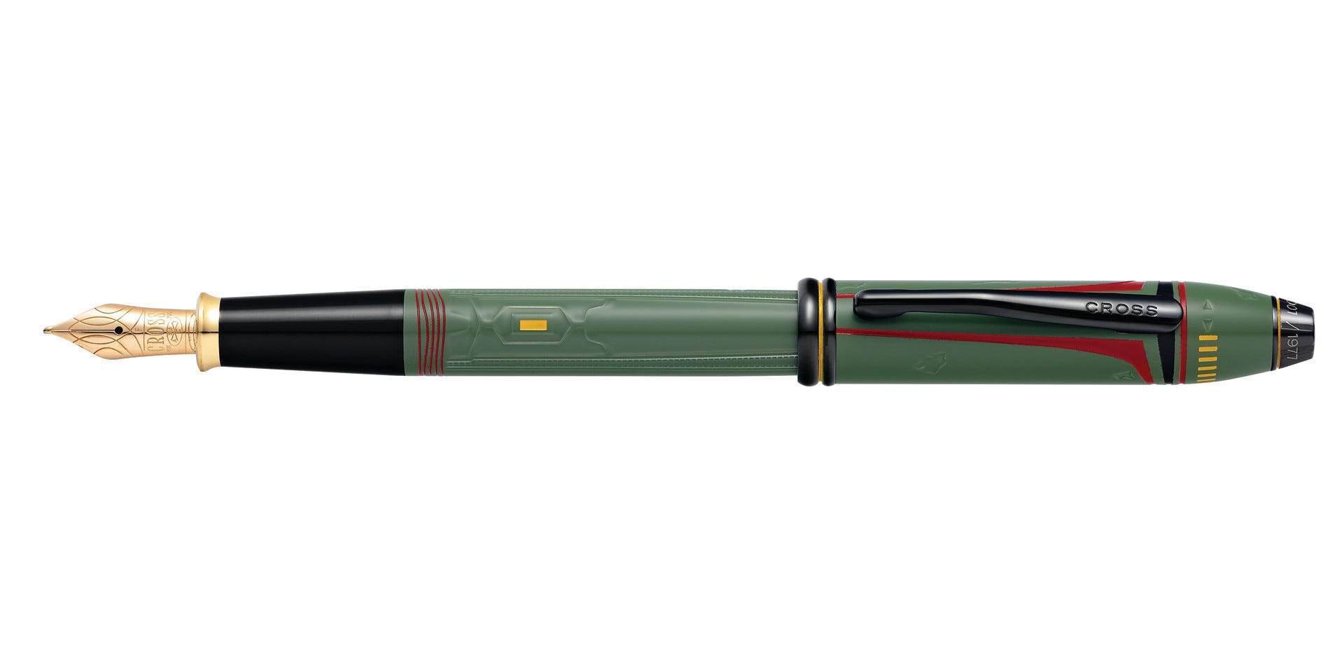 CROSS TOWNSEND STAR WARS LIMITED EDITION BOBAFETT FOUNTAIN PEN IN A GIFT BOX - AT0046D-51MD