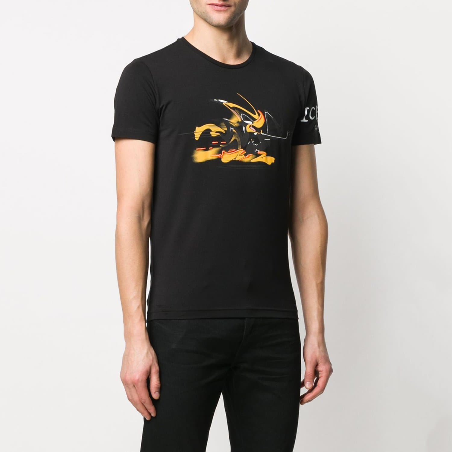 Iceberg Daffy Duck Print T-Shirt - Black - I1P-F0186309 - Jashanmal Home