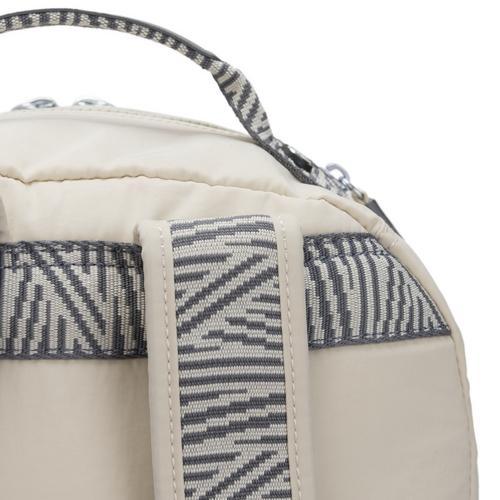 Kipling-Seoul-Large backpack (with laptop protection)-Ice Ivory-I5543-55C