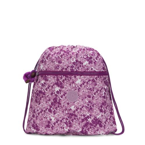 Kipling Supertaboo Floral Pop - Medium Backpack With Drawstring - I5637-71E