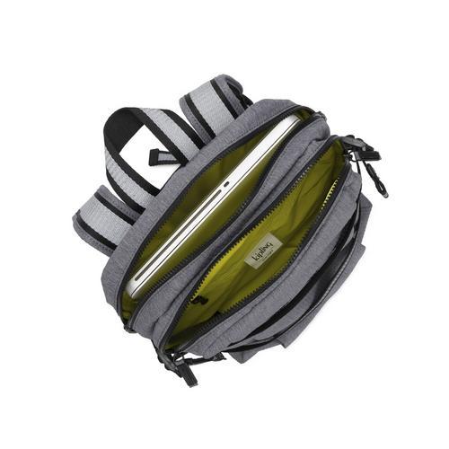 Kipling-Tamiko P-Medium backpack with laptop protection -Carbon Emb Ref-I4726-57V