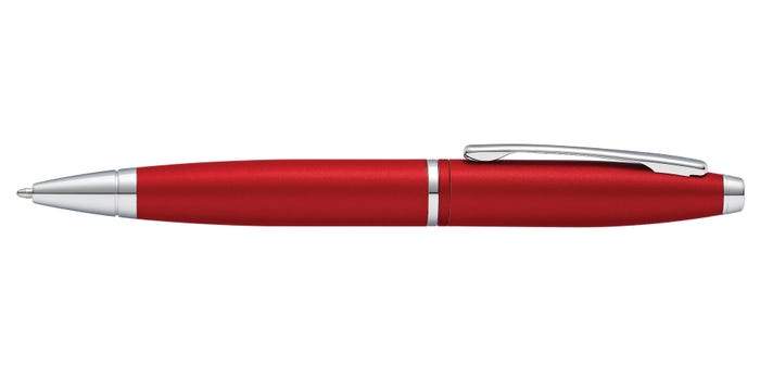 CROSS CALAIS CRIMSON RED LACQUER BALLPOINT PEN - AT0112-19