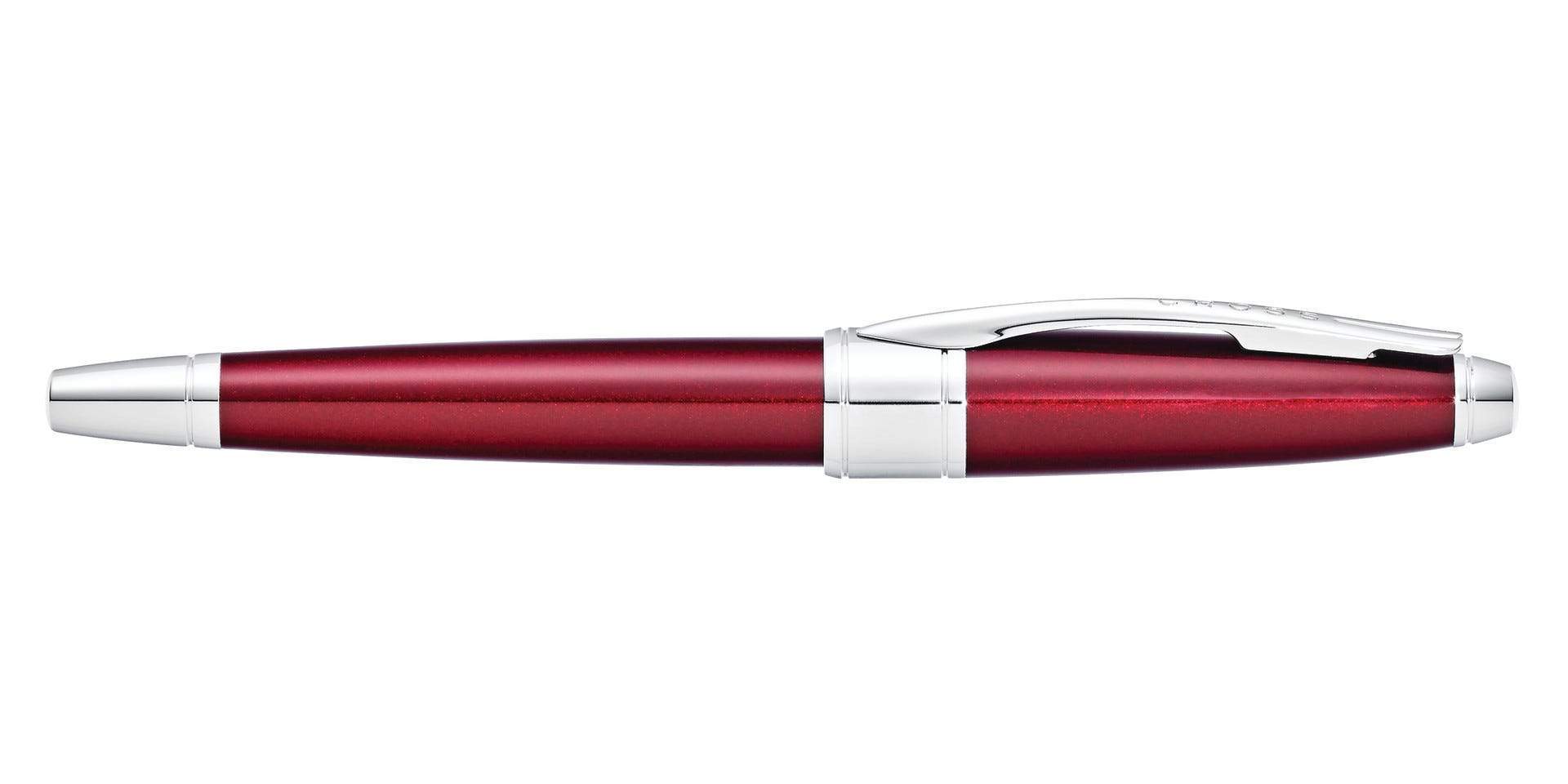 Cross Apogee Translucent Red Translucent Lacquer Rollerball Pen - AT0125-21