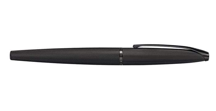 Cross ATX Brushed Black Rollerball Pen with Etched Diamond Pattern - 885-41