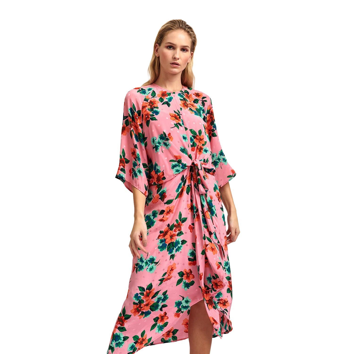 Essentiel Antwerp Vayen Draped Detail Dress - Multicolour - VAYEN-V2FF-36