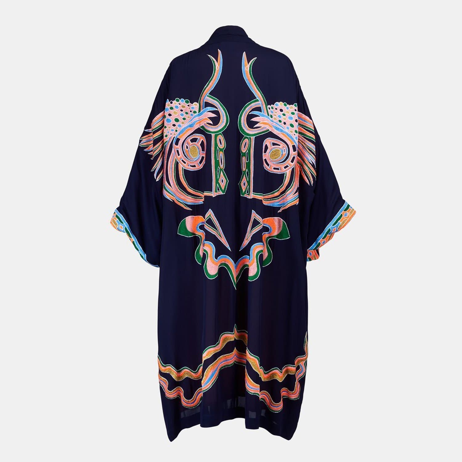 ESSENTIEL VEROCIOUS VINTAGE EMBO KIMONO