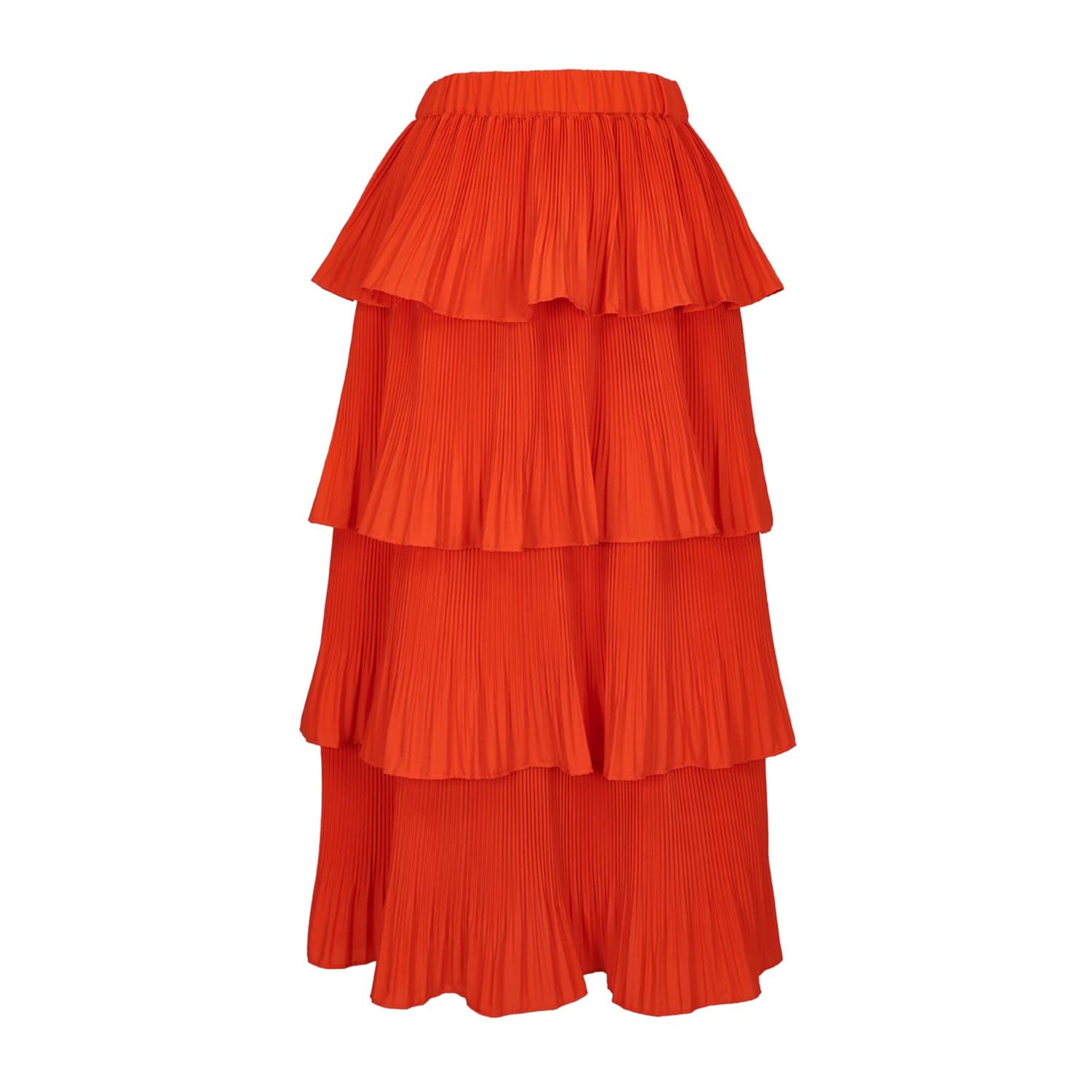 Essentiel Antwerp Vivian Ruffled Skirt - Orange - VIVIAN-BR14-36